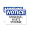 Signmission Universal Waste Storage, 7 in W x Rectangle, Vinyl Decal OS-2PACK-NS-D-57-L-18773 - alternate 1